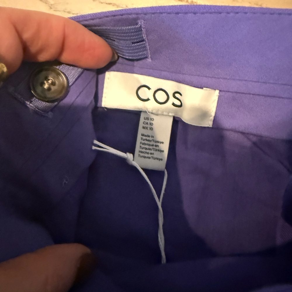 NWT Cos Purple Wool Trousers - 10 - Picture 6 of 9